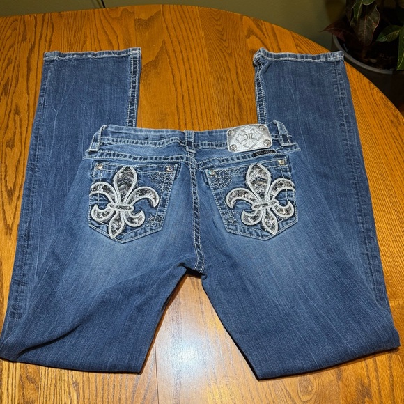Miss Me Jeans Boot Cut Size 30 Fun Pockets - Picture 1 of 5